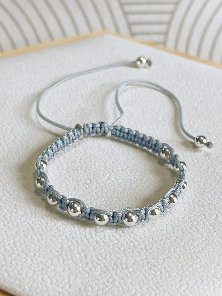 Macramé Silver Bracelet